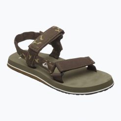 Sandały męskie Quiksilver Monkey Caged II. Zielone sandały Quiksilver, bez zapięcia. Za 159.99 zł.