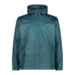 Kurtka wodoodporna z kapturem CMP. Zielone kurtki CMP, bez wzorów, z kapturem. W wyprzedaży za 114.99 zł.