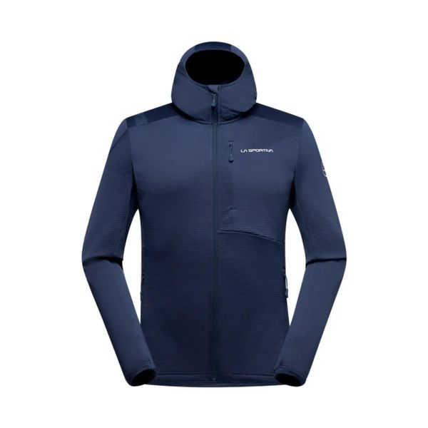 Kurtka termiczna do wędrówek La Sportiva Chill. Niebieskie kurtki La Sportiva, l, bez wzorów, z elastanu, z kapturem. Za 574.70 zł.