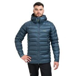 Kurtka Trekkingowa Rab Electron Pro. Niebieskie kurtki RAB, l, bez wzorów, bez kaptura. Za 1,232.49 zł.