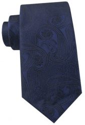 Krawat Męski - Angelo di Monti - Ciemnoniebieski, Paisley. Niebieskie krawaty i muchy Angelo di Monti, bez wzorów, z tkaniny. Za 45.00 zł.