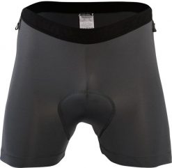 Bokserki męskie z wkładką rowerową Coolmax Basic+ SILVINI INNER PRO MP1212. Szare bokserki Silvini, l, bez wzorów, z materiału. Za 149.99 zł.