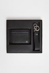 Brelok i portfel męski ARMANI EXCHANGE. Portfele Armani Exchange, bez wzorów. Za 479.00 zł.