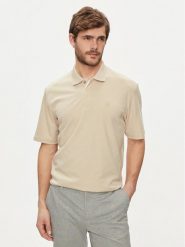 Jack&Jones Polo Crodney 12251180 Beżowy Regular Fit. Brązowe koszulki polo Jack&Jones, m, bez wzorów, z bawełny, bez kołnierzyka, bez ramiączek. Za 79.99 zł.