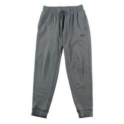 Spodnie dresowe męskie Jogger dopasowane szare. Szare joggery i bojówki Under Armour, m, bez wzorów, z dresówki, eleganckie. Za 100.86 zł.