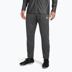 Spodnie piłkarskie męskie Under Armour Challenger Pique. Szare szorty Under Armour, m, bez wzorów, z dresówki. Za 149.99 zł.