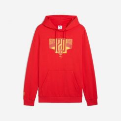 Bluza piłkarska z kapturem Puma RC Lens 25/26. Bluzy z kapturem Puma, m, bez wzorów, z bawełny, z kapturem. Za 299.99 zł.