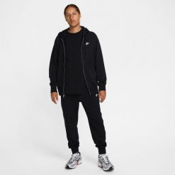 Bluza z Kapturem I Suwakiem Na Całej Długości Club Rozmiar L Czarny - FN3884-010. Czarne bluzy z kapturem Nike, l, bez wzorów, z bawełny, z kapturem. Za 376.30 zł.
