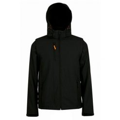 Kurtka Transformer Soft Shell Dla Dorosłych Unisex. Czarne kurtki SOL'S, m, bez wzorów, bez kaptura. Za 401.99 zł.