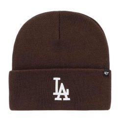 Czapka zimowa unisex turystyczna Brand 47 Los Angeles Dodgers brązowa. Brązowe czapki zimowe 47 Brand, bez wzorów. Za 119.00 zł.