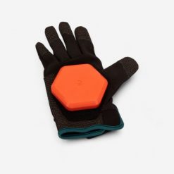 Rękawiczki do slide'owania na longboardzie freeride 500. Czarne rękawiczki Decathlon, bez wzorów, z materiału. Za 139.99 zł.