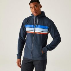 Shorebay II męska bluza z kapturem. Szare bluzy z kapturem Regatta, m, bez wzorów, z bawełny, z kapturem. W wyprzedaży za 119.99 zł.