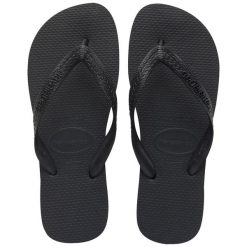 Klapki Havaianas Model 4000029 Kolor Czarny. Czarne klapki Havaianas, z gumy. Za 74.25 zł.