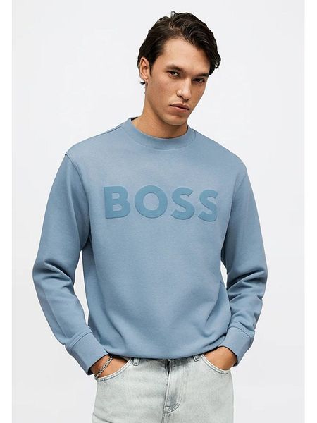 Hugo Boss Fashion Bluza w kolorze błękitnym rozmiar: S. Niebieskie bluzy Hugo Boss Fashion, s, bez wzorów, z bawełny, bez kaptura. Za 262.91 zł.