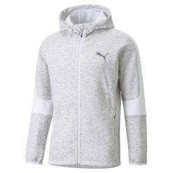 Bluza z kapturem Puma Evostripe Fz Hoodie, Mężczyźni. Białe bluzy Puma, m, bez wzorów, z bawełny, z kapturem. Za 390.00 zł.