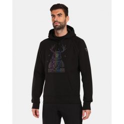 Męska bawełniana bluza z kapturem Kilpi LTD BELLATRIX-M. Czarne bluzy Kilpi, m, bez wzorów, z bawełny, z kapturem. Za 256.81 zł.