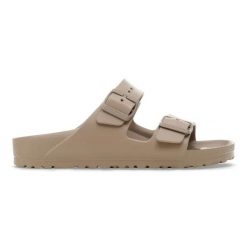 BIRKENSTOCK Arizona EVA Gray Taupe Klapki męskie. Brązowe klapki Birkenstock, z materiału. Za 219.99 zł.
