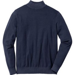Sweter ze stójką Regular Fit bonprix ciemnoniebieski. Swetry nierozpinane marki bonprix. Za 79.99 zł.