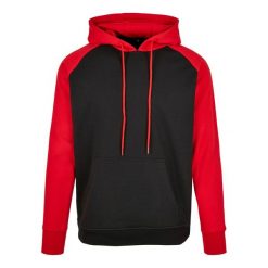 Męska Kontrastowa Bluza Z Kapturem. Brązowe bluzy BUILD YOUR BRAND, m, bez wzorów, z kapturem. Za 156.99 zł.