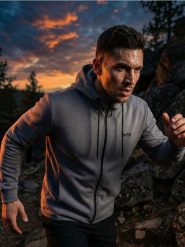 Rozpinana bluza z kapturem - szary. Szare bluzy z kapturem Sinsay, l, bez wzorów, z kapturem. Za 79.99 zł.