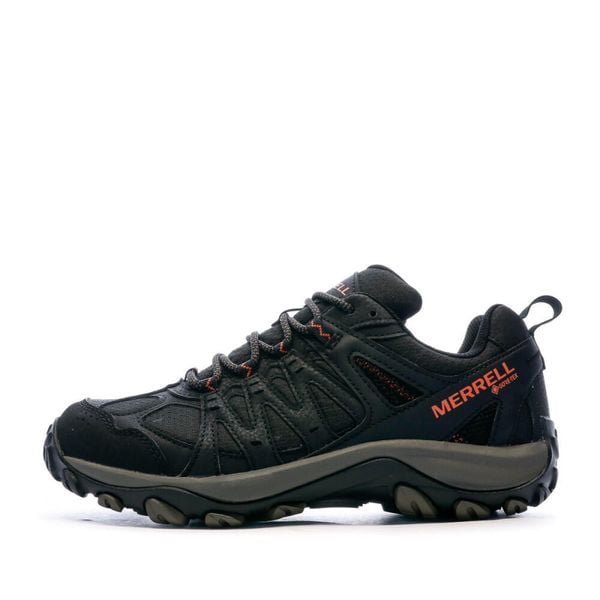 Buty sportowe Merrell Czarny. Czarne buty do biegania Merrell, bez wzorów, z materiału, bez zapięcia, do biegania. Za 749.99 zł.