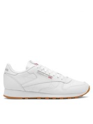 Reebok Sneakersy Classic Leather 100008491 Biały. Białe buty sportowe casual Reebok, bez wzorów, ze skóry, bez zapięcia. Za 299.99 zł.
