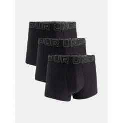 Bokserki męskie Under Armour M Perf Tech 3in Mix Mix, 3-pak. Czarne bokserki Under Armour, m, bez wzorów, z materiału. Za 272.99 zł.