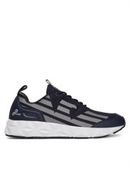 EA7 Emporio Armani Sneakersy X8X217 XK433 U461 Niebieski. Niebieskie buty sportowe casual EA7 Emporio Armani, bez wzorów, z materiału, bez zapięcia. Za 589.99 zł.