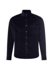 Nils Sundström Męska koszula sztruksowa Mężczyźni Regular Fit Bawełna niebieski jednolity, XL. Niebieskie koszule Nils Sundström, m, bez wzorów, z bawełny, bez kołnierzyka, bez ramiączek. Za 179.95 zł.