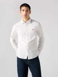 Levi's Koszula - Slim fit - w kolorze białym rozmiar: L. Białe koszule Levi's®, l, bez wzorów, z bawełny, bez kołnierzyka, bez ramiączek. Za 119.96 zł.