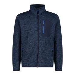 Bluza męska turystyczna CMP 34H2607. Niebieskie bluzy z kapturem CMP, m, bez wzorów, z materiału, z kapturem. Za 283.00 zł.