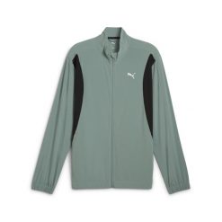 Męska kurtka do biegania VELOCITY PUMA Green Moon. Zielone kurtki Puma, l, bez wzorów, bez kaptura, do biegania. Za 269.00 zł.