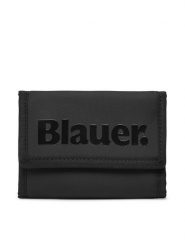 Blauer Duży Portfel Męski S5STRAP01/SPL Czarny. Czarne portfele Blauer, bez wzorów, z materiału. Za 129.99 zł.