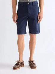 MESKIE SZORTY WRANGLER CHINO SHORTS NAVY 112377832. Niebieskie szorty Wrangler, bez wzorów, z materiału. Za 159.99 zł.