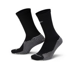 Skarpety piłkarskie Nike Strike Crew DH6620-010. Czarne skarpety Nike, bez wzorów, z materiału. Za 56.65 zł.