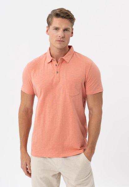 Koszulka polo O-CHILI. Czerwone koszulki polo sportowe Volcano, m, bez wzorów, z bawełny, bez kołnierzyka, bez ramiączek. Za 99.99 zł.