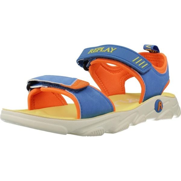 Sandały REPLAY JARRETH 2 Niebieski. Niebieskie sandały Replay, z syntetyku, bez zapięcia. Za 168.99 zł.