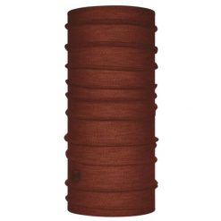 Chusta wielofunkcyjna z wełny merynosów Buff Merino Lightweight. Brązowe szaliki Buff, bez wzorów, z wełny. Za 128.99 zł.