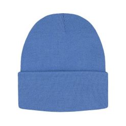 Jednokolorowa Czapka Zimowa Typu Beanie – Zimowa - Niebieska. Niebieskie czapki zimowe His Story, bez wzorów. Za 40.00 zł.