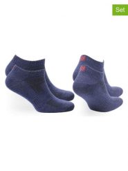 Norfolk Skarpety trekkingowe (2 pary) "Sheldon" w kolorze granatowym rozmiar: 43-46. Niebieskie skarpety Norfolk, bez wzorów, z materiału. Za 39.99 zł.