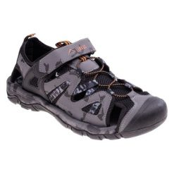 Sandały Elbrus Lomero M 92800490710 szare. Szare sandały z gumy, bez zapięcia. Za 268.36 zł.