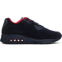 Granatowo-Czerwone Buty Sportowe Run Your Mouth. Botki sznurowane marki Born2be. Za 89.99 zł.