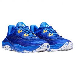 Buty sportowe koszykówka męskie Under Armour Curry Splash 24. Niebieskie buty do koszykówki Under Armour, bez zapięcia, do koszykówki. Za 358.20 zł.