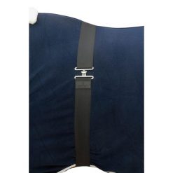 Elastyczny pas do dywanów Kentucky. Czarne paski KENTUCKY HORSEWEAR, bez wzorów. Za 135.50 zł.