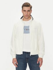 Tommy Jeans Kurtka przejściowa Essential DM0DM21667 Biały Regular Fit. Białe kurtki Tommy Jeans, l, bez wzorów, z jeansu, bez kaptura. Za 399.99 zł.