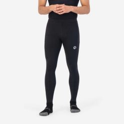 Legginsy do biegania męskie Rogelli Essential. Czarne legginsy długie sportowe Rogelli, m, bez wzorów, z poliamidu, do biegania. Za 210.00 zł.