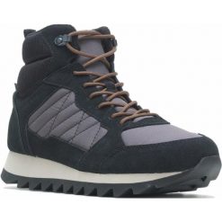 Buty trekkingowe Męskie Merrell Alpine Sneaker 2 Mid Polar Waterproof. Czarne buty turystyczne Merrell, bez wzorów, z polaru, bez zapięcia, trekkingowe. Za 552.40 zł.