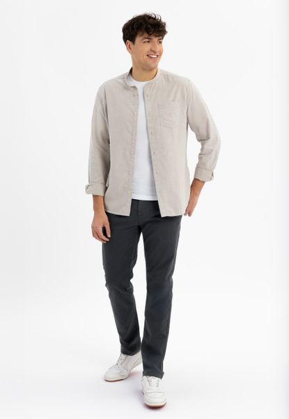 Materiałowe spodnie R-MARSHALL. Niebieskie eleganckie spodnie Volcano, na co dzień, m, bez wzorów, z bawełny, klasyczne. Za 179.99 zł.