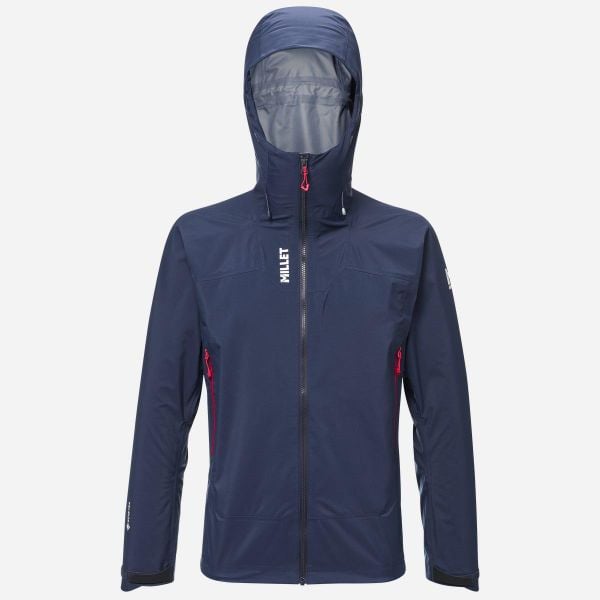 Kurtka Alpinistyczna Millet Kamet GTX. Niebieskie kurtki Millet, na zimę, l, bez wzorów, z gore-texu, z kapturem. Za 1,600.30 zł.