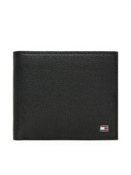 Tommy Hilfiger Duży Portfel Męski Th Flag Cc And Coin AM0AM13519 Czarny. Czarne portfele Tommy Hilfiger, bez wzorów, ze skóry. Za 349.99 zł.